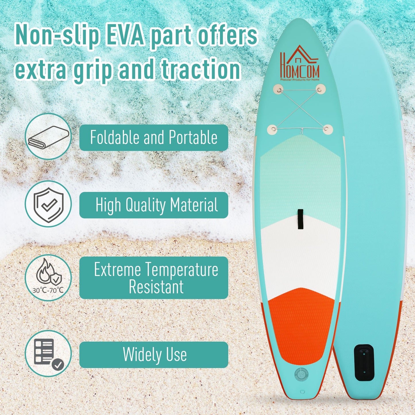 10FT Inflatable Paddle Board with Ultra-Light (20lbs) SUP for All Skill Levels Everything Included with Stand Up Paddle Board, Adjustable Paddle, Fix Bag, Air Pump, Fin, Backpack, Green at Gallery Canada
