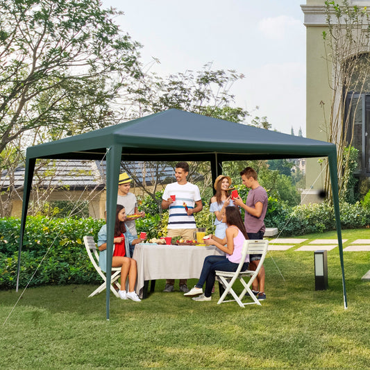 10x10ft Party Tent Portable Gazebo Folding Garden Canopy Event Shelter Outdoor Sunshade Green - Gallery Canada