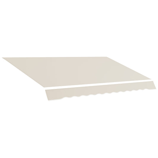 11' x 8' Outdoor Sunshade Canopy Awning Cover, Retractable Awning Fabric Replacement, UV Protection, Cream White at Gallery Canada