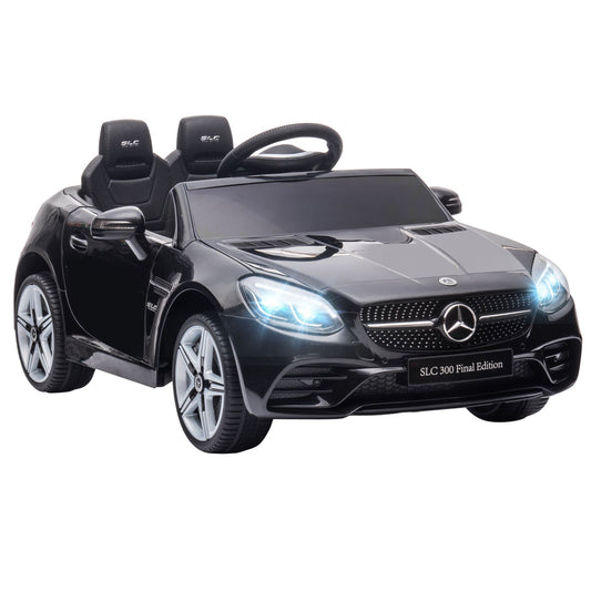 12V Ride On Car with Parent Remote Control Two Motors Music Lights Suspension Wheels for 3-6 Years Black - Gallery Canada