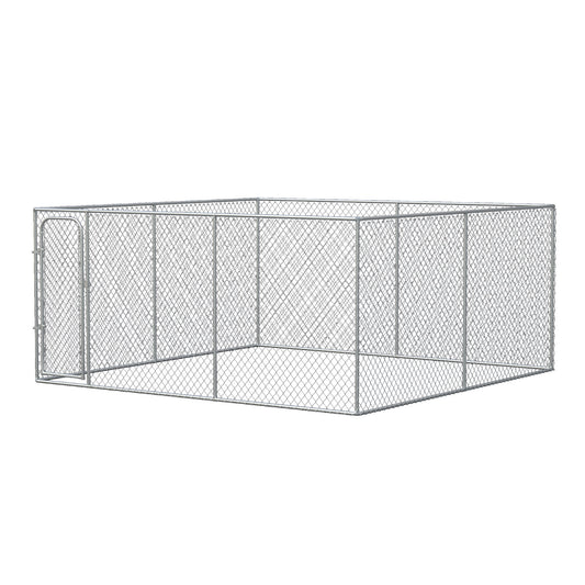 172.2 Sq. Ft. Dog Playpen Outdoor with Galvanized Steel Frame, for Small and Medium Dogs, 13' L x 13' W x 5.9' H - Gallery Canada