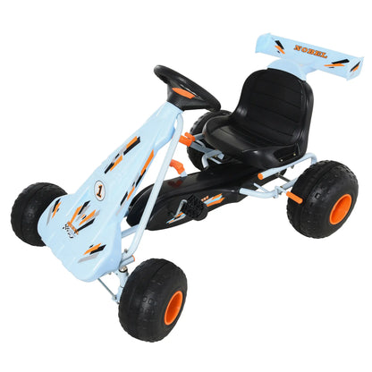 Kids Pedal Go Kart, 4 Wheel Ride on Car, Adjustable Seat, Handbrake, 3-6 Years Pedal Go Karts for Kids at Gallery Canada