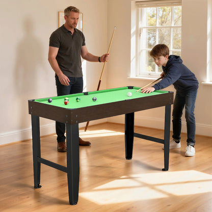 55 Inch Mini Pool Table, 2 Cues, 16 Balls, Accessories, Green Game Tables at Gallery Canada