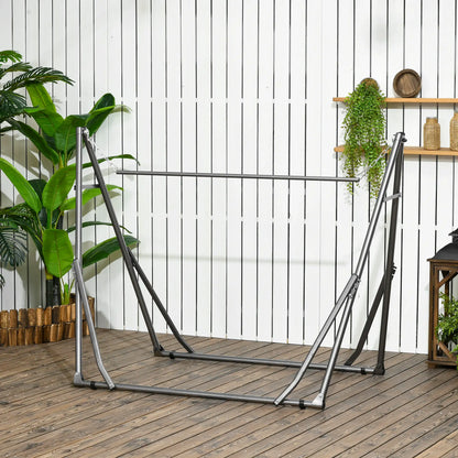 Portable Hammock Stand, 2-in-1 Net Stand, Patio, Garden, Black Hammock Stands at Gallery Canada