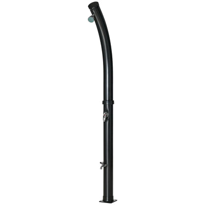 Solar Outdoor Shower, 5.3-Gallon, Adjustable Temperature, Black Outdoor Swimming Pools & Hot Tubs Black at Gallery Canada