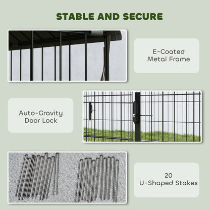 Large Metal Chicken Coop, Water-Resistant Anti-UV Cover, 6 Doors Chicken Coops at Gallery Canada