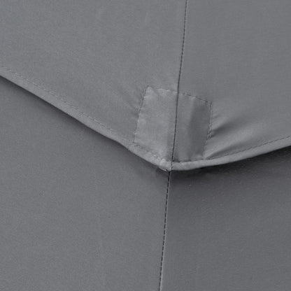 9FT 3 Tiers Patio Umbrella, Crank Push Button Tilt, Light Grey Sun Umbrellas at Gallery Canada