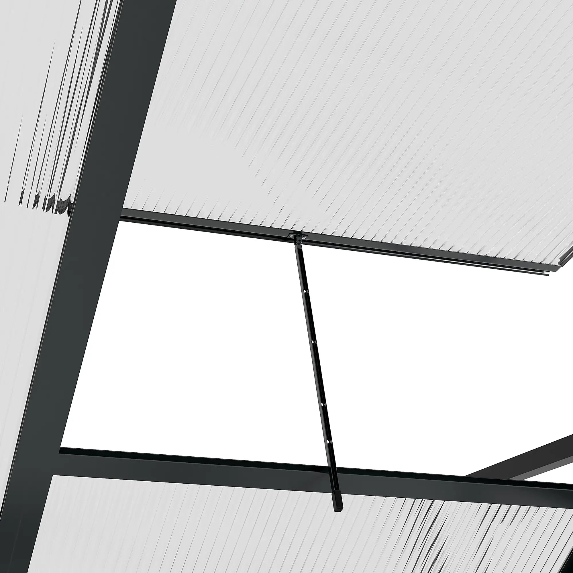 Greenhouse Garden, PC Board with Sliding Door, 6.2' x 4.3' x 6.6', Grey Walk In Greenhouses at Gallery Canada