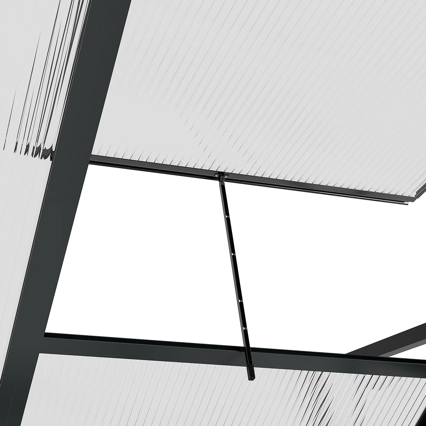 Greenhouse Garden, PC Board with Sliding Door, 6.2' x 4.3' x 6.6', Grey Walk In Greenhouses at Gallery Canada