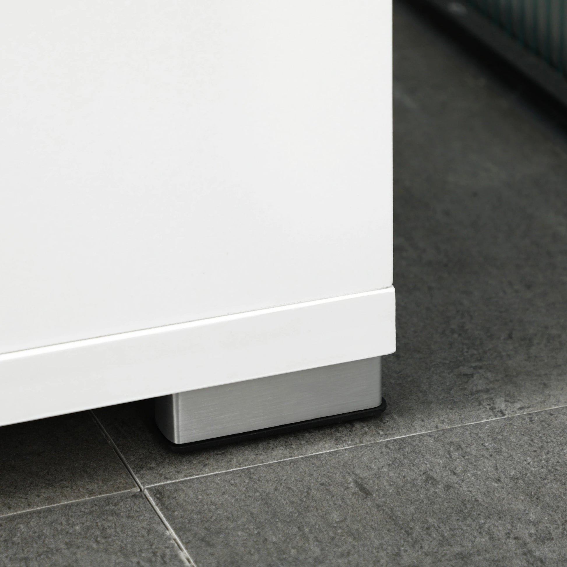 Freestanding Bathroom Cabinet, Open Shelves, 23.6"x13.2"x72", White Bathroom Cabinets at Gallery Canada