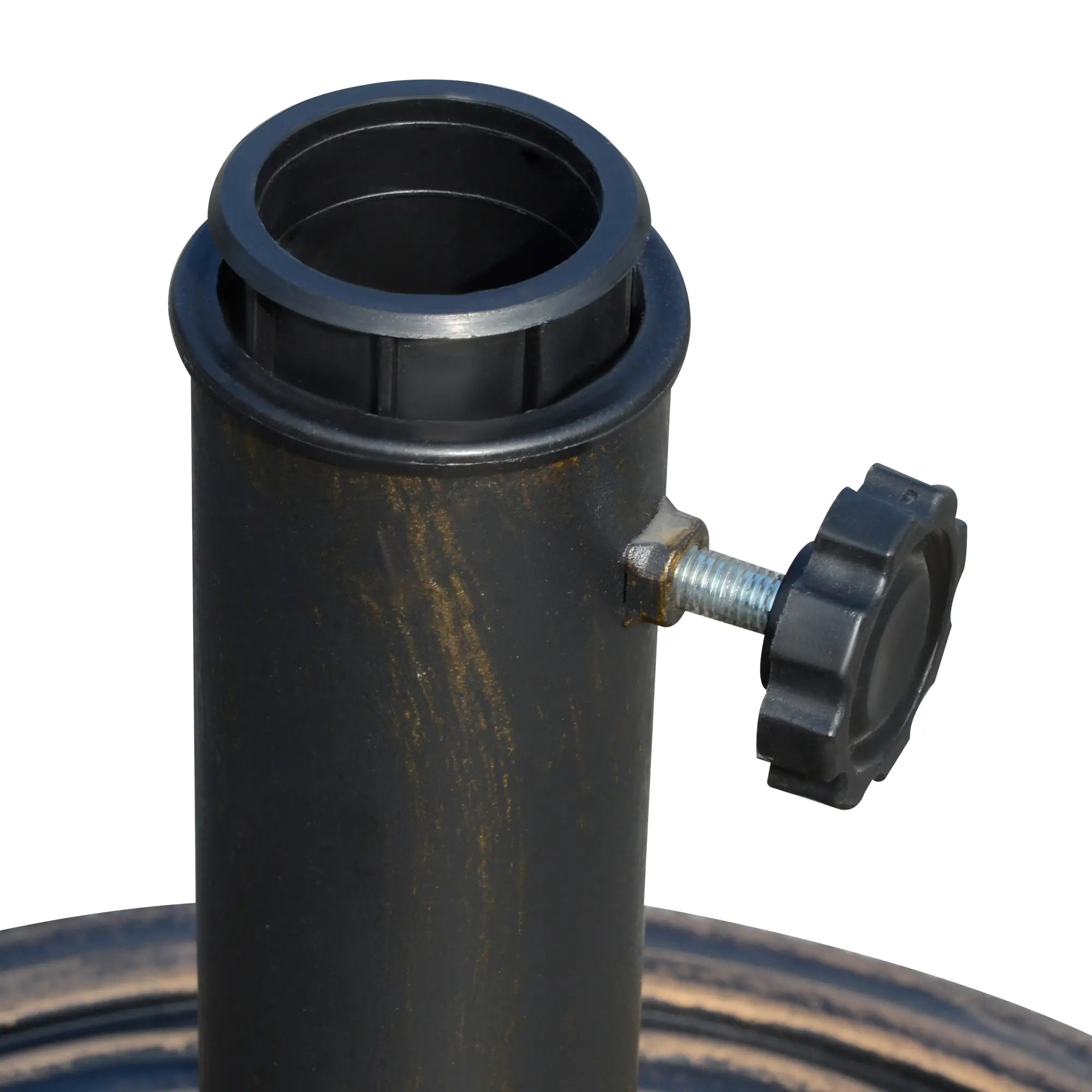 25 lb Heavy Duty Patio Umbrella Base, Round Stand, Outdoor, Bronze Umbrella Bases at Gallery Canada