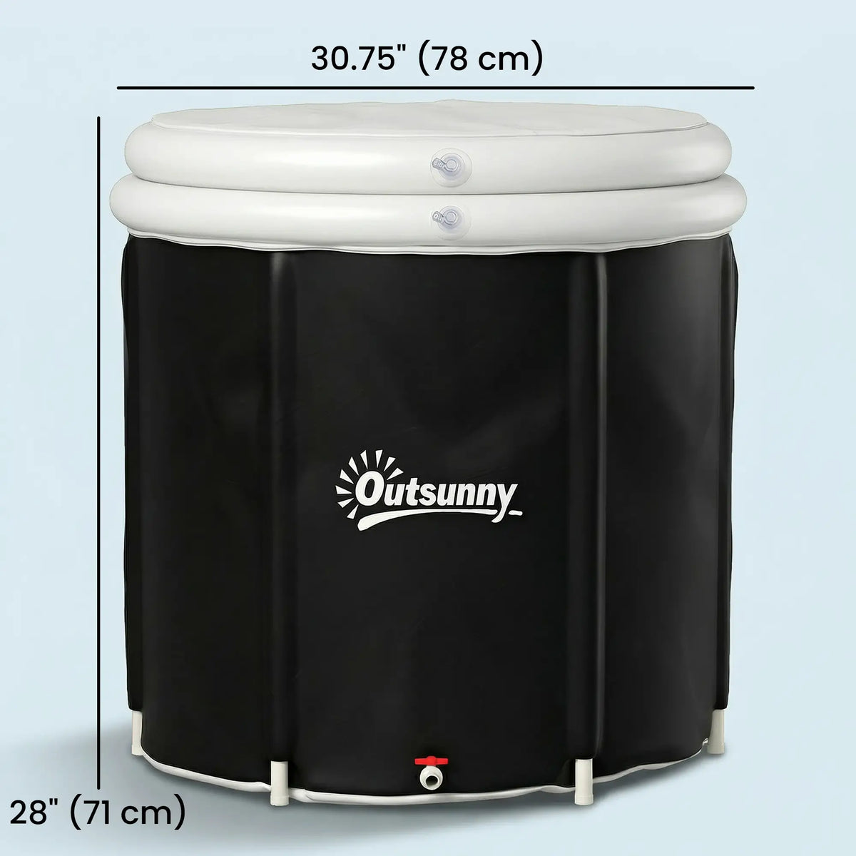 71 Gal Ice Bath Tub With Cover, Pump, Portable Inflatable Cold Plunge Outdoor Swimming Pools & Hot Tubs at Gallery Canada