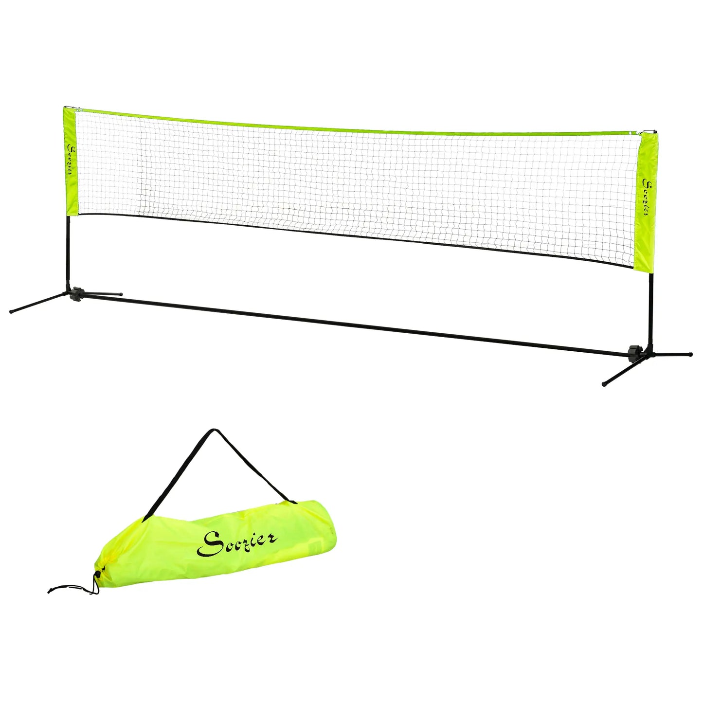 14ft Badminton Net, Height Adjustable, Carry Bag, Yellow Badminton Yellow at Gallery Canada