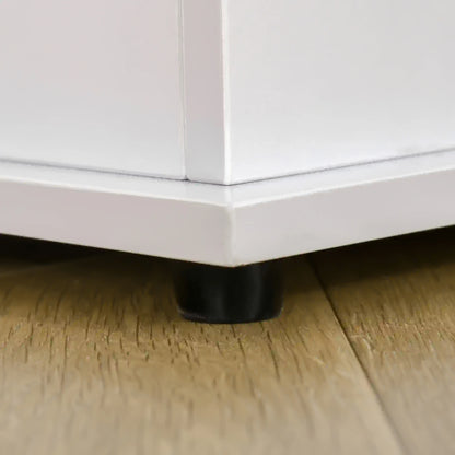 39.5" Storage Chest, 2 Safety Hinges, Flip-Top Lid, White Storage Cabinets at Gallery Canada