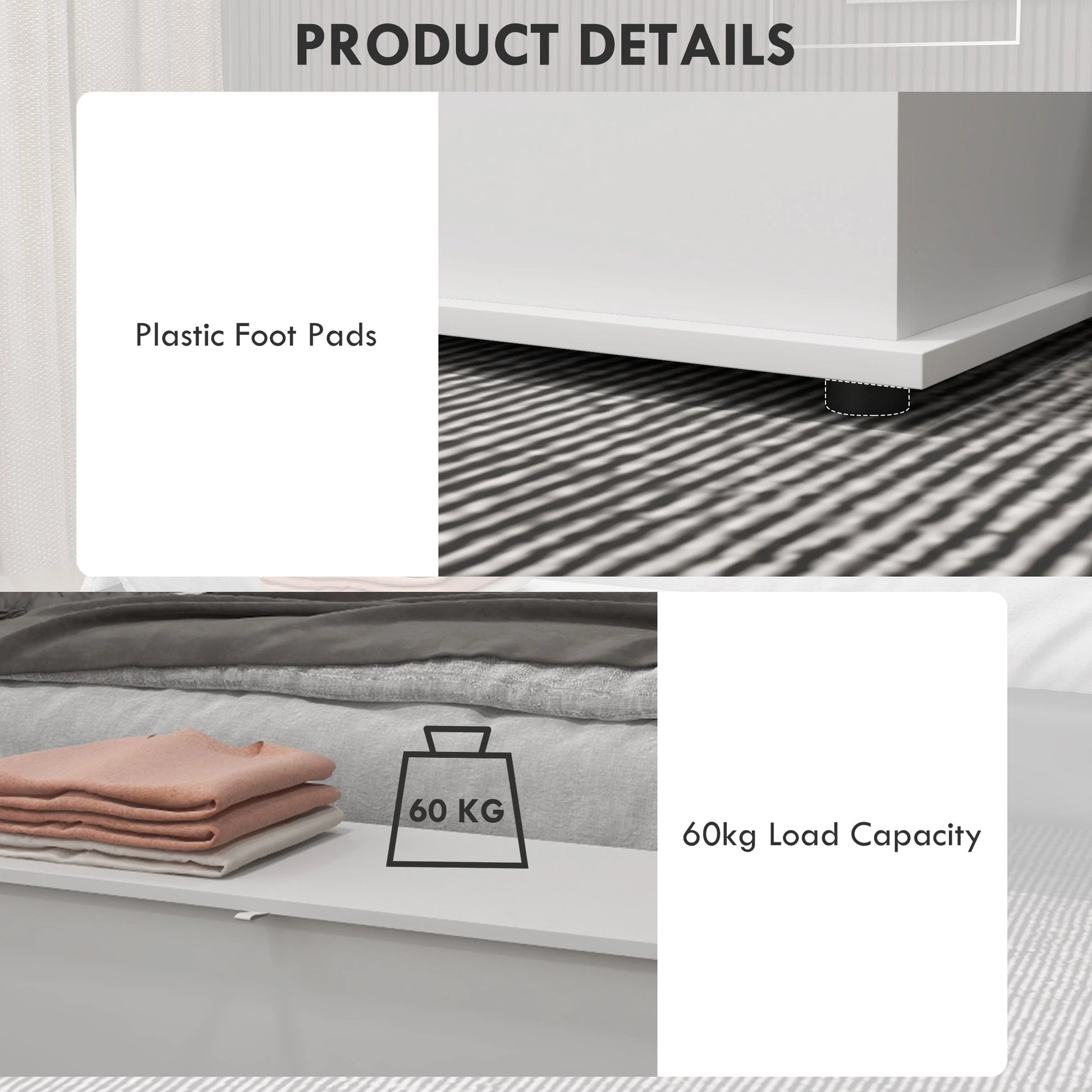 Modern Storage Chest, 31.5" Toy Box, Flip-Top Lid, Safety Hinges Storage Cabinets at Gallery Canada