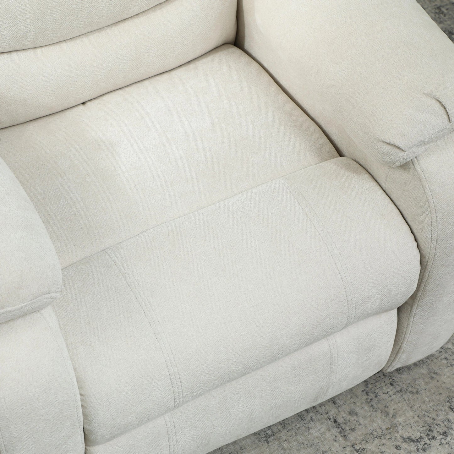 Massage Recliner Chair, Power Recliner, Remote, Pockets, 2 Memory Positions, Beige Single Sofas at Gallery Canada