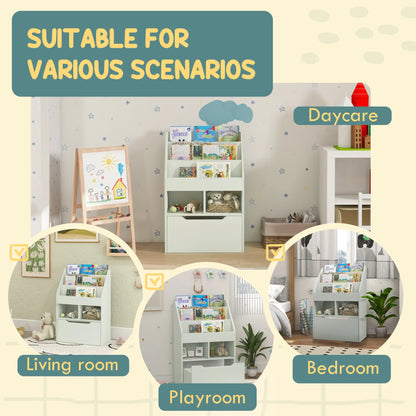 Kids Bookcase with Storage Drawer, for Classroom, Bedroom, Green Baby & Kids Storage at Gallery Canada