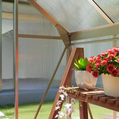 6' x 4' x 6.6' Polycarbonate Greenhouse, Walk-In Kit, Silver Walk In Greenhouses at Gallery Canada