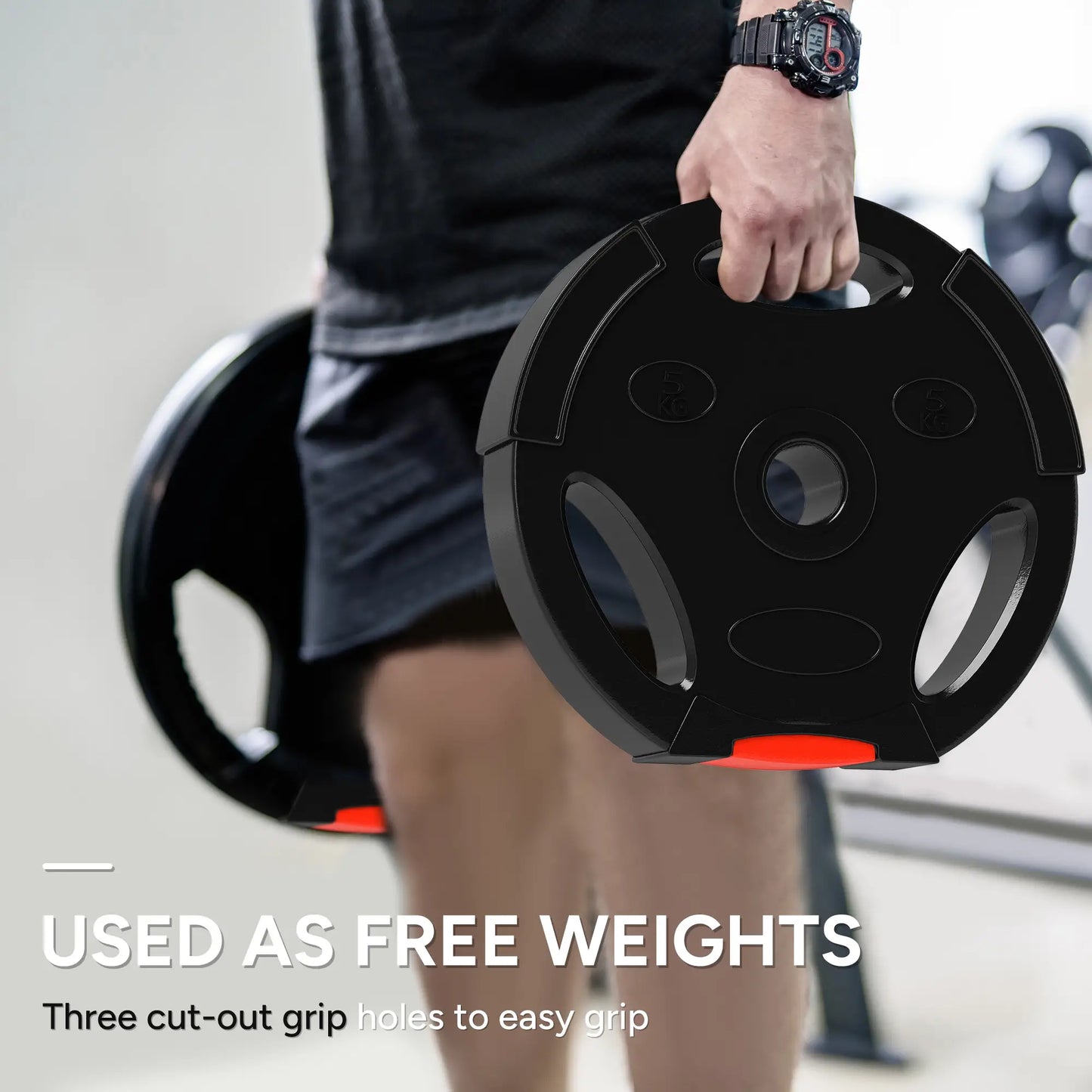 1-Inch Weight Plates, Barbell Weights Set, 2 x 17lbs + 2 x 11lbs Dumbbells & Barbells at Gallery Canada
