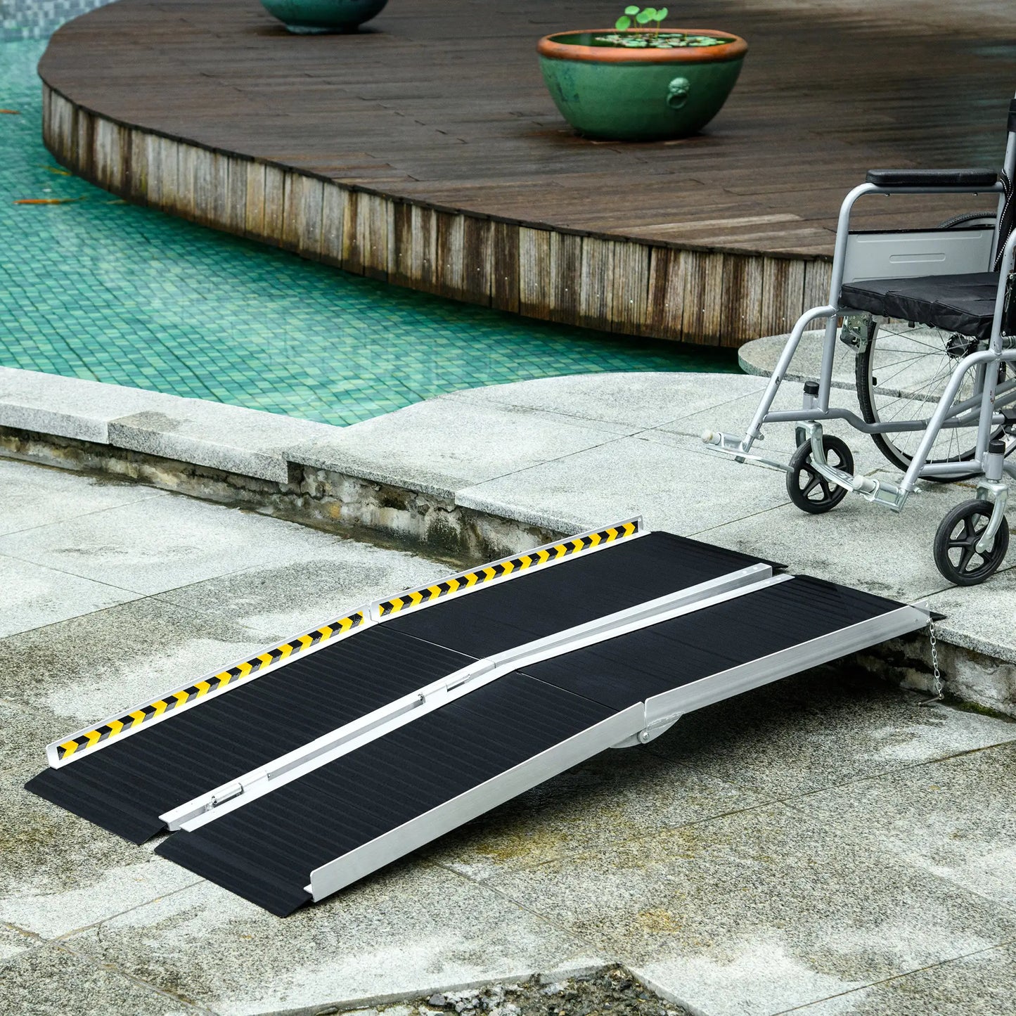 5ft Wheelchair Ramp, Non-Skid PVC, Foldable Aluminium Knee Walker & Wheelchair Ramps at Gallery Canada