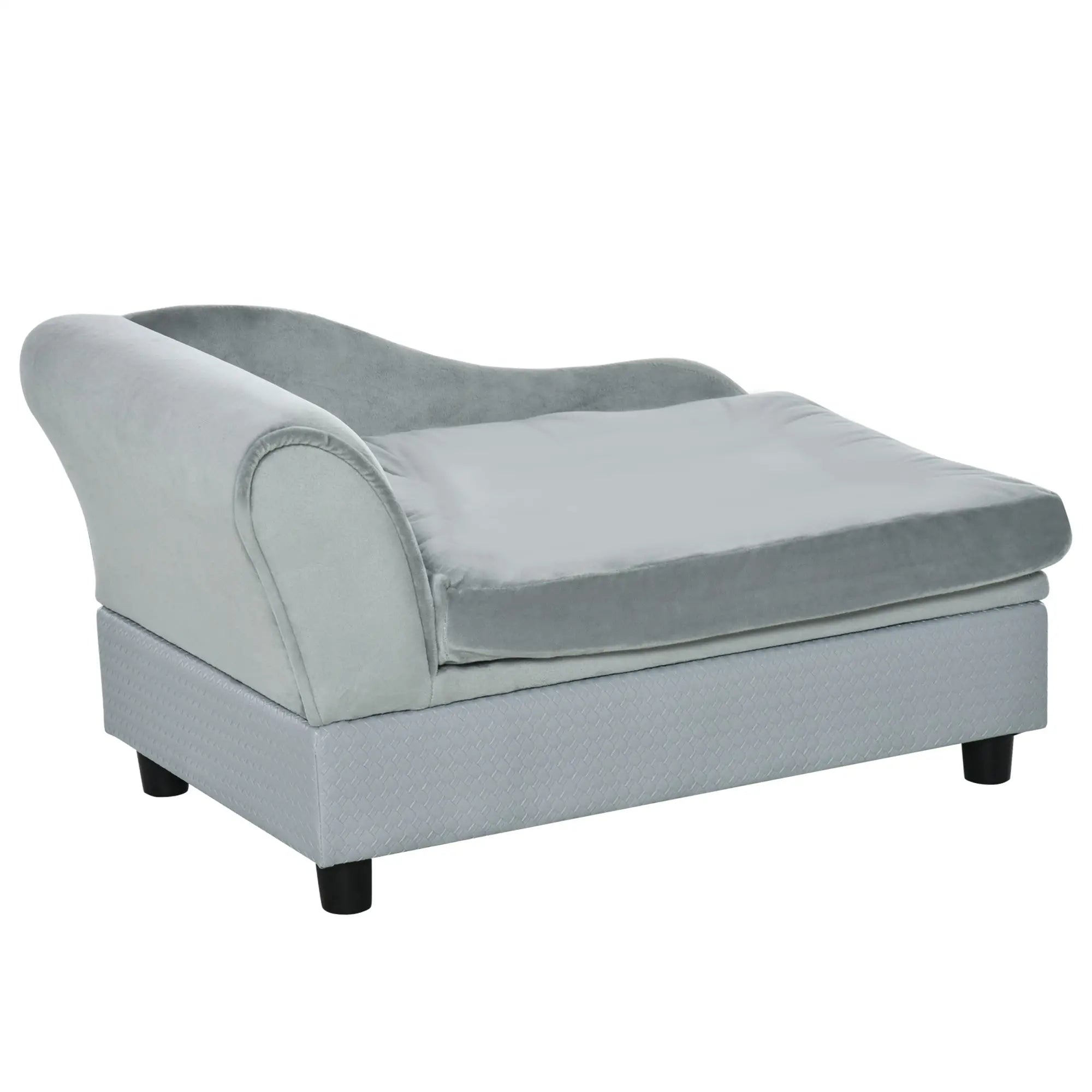 Pet Sofa Dog Couch Chaise Lounge, Small Size, Light Grey Dog Sofas at Gallery Canada
