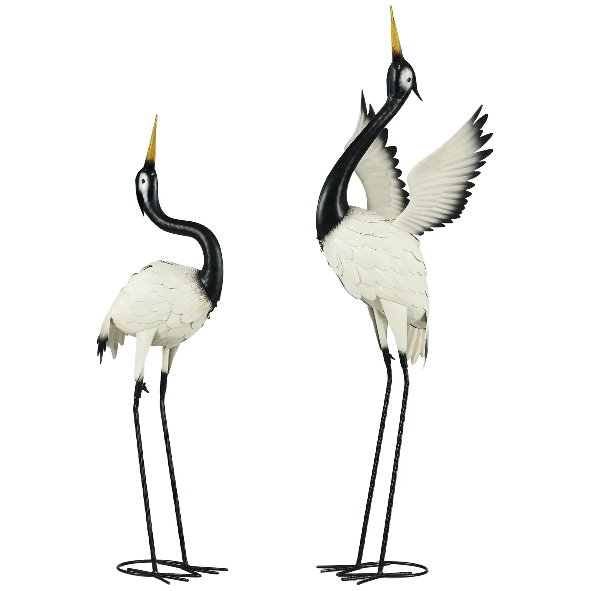 Garden Heron Statues Set of 2, 35.4
