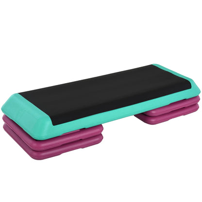 3.9"/5.9"/7.9" Aerobic Stepper, Non-Slip Top, Indoor Outdoor, Multicolour Aerobic Equipment at Gallery Canada
