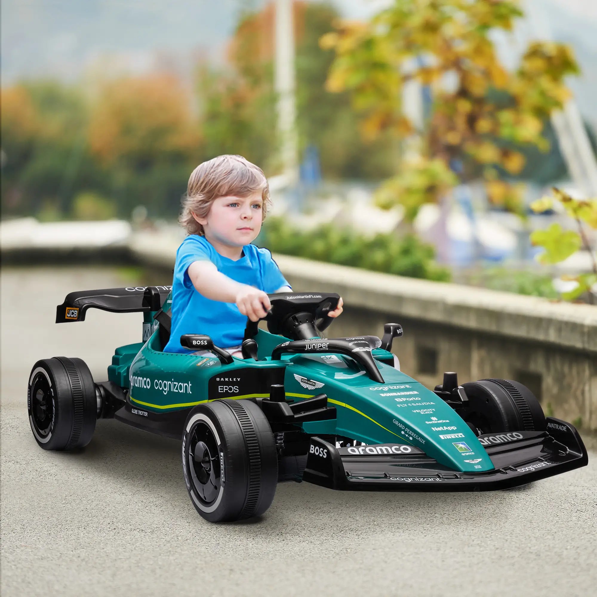 12V Electric Go Kart, Kids Ride On Car, 4 Shock Absorbing Wheels, Remote Control Electric Toy Cars at Gallery Canada