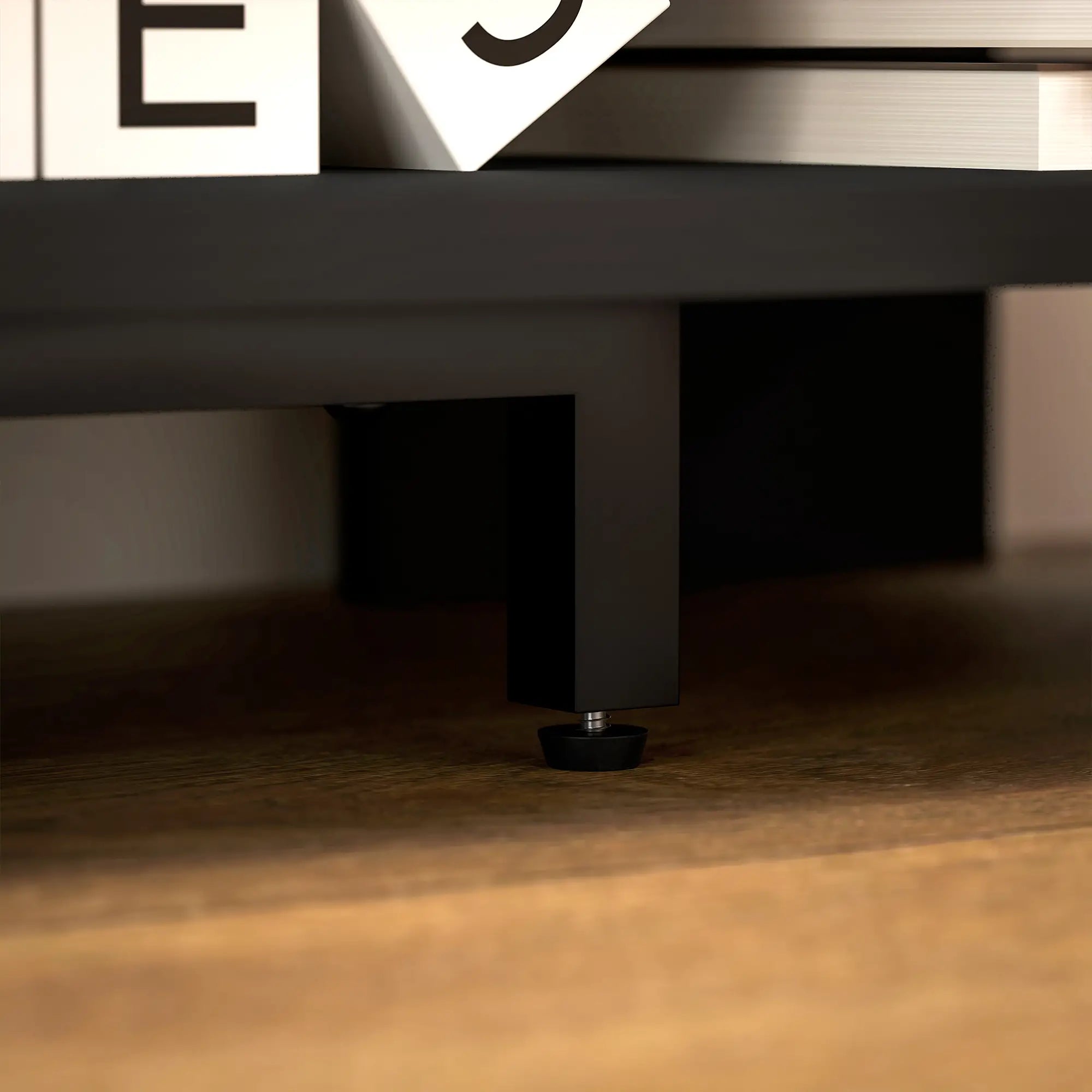 Corner TV Stand, 47 Inch, Modern Table With 2 Shelves, Black TV Stands at Gallery Canada