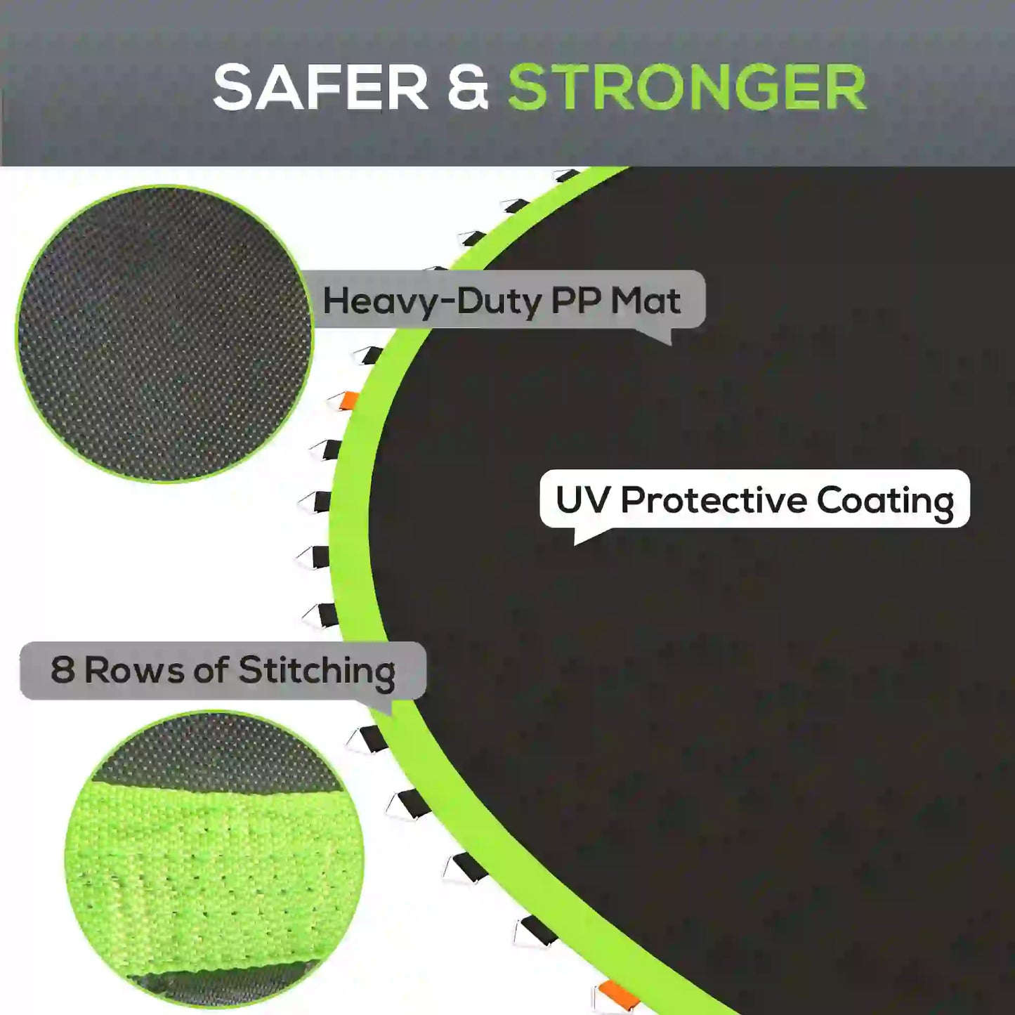Trampoline Replacement Mat, 14' Size, Green Color Trampolines at Gallery Canada