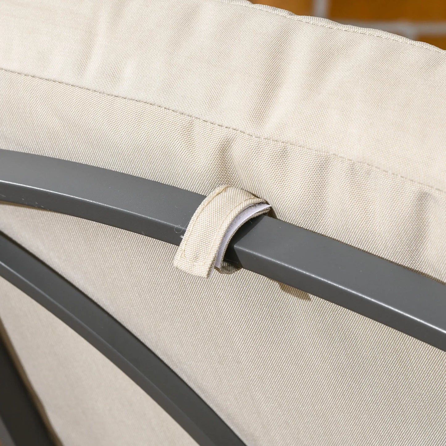 Outdoor Rattan Recliner Chair, Adjustable Back, Retractable Footrest, Khaki Chaise Loungers at Gallery Canada