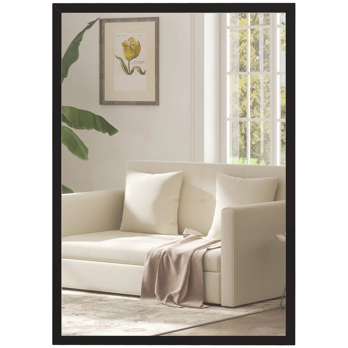 20" x 28" Bathroom Mirror, Rectangular Wall Mirror, Black Wall Mirrors at Gallery Canada