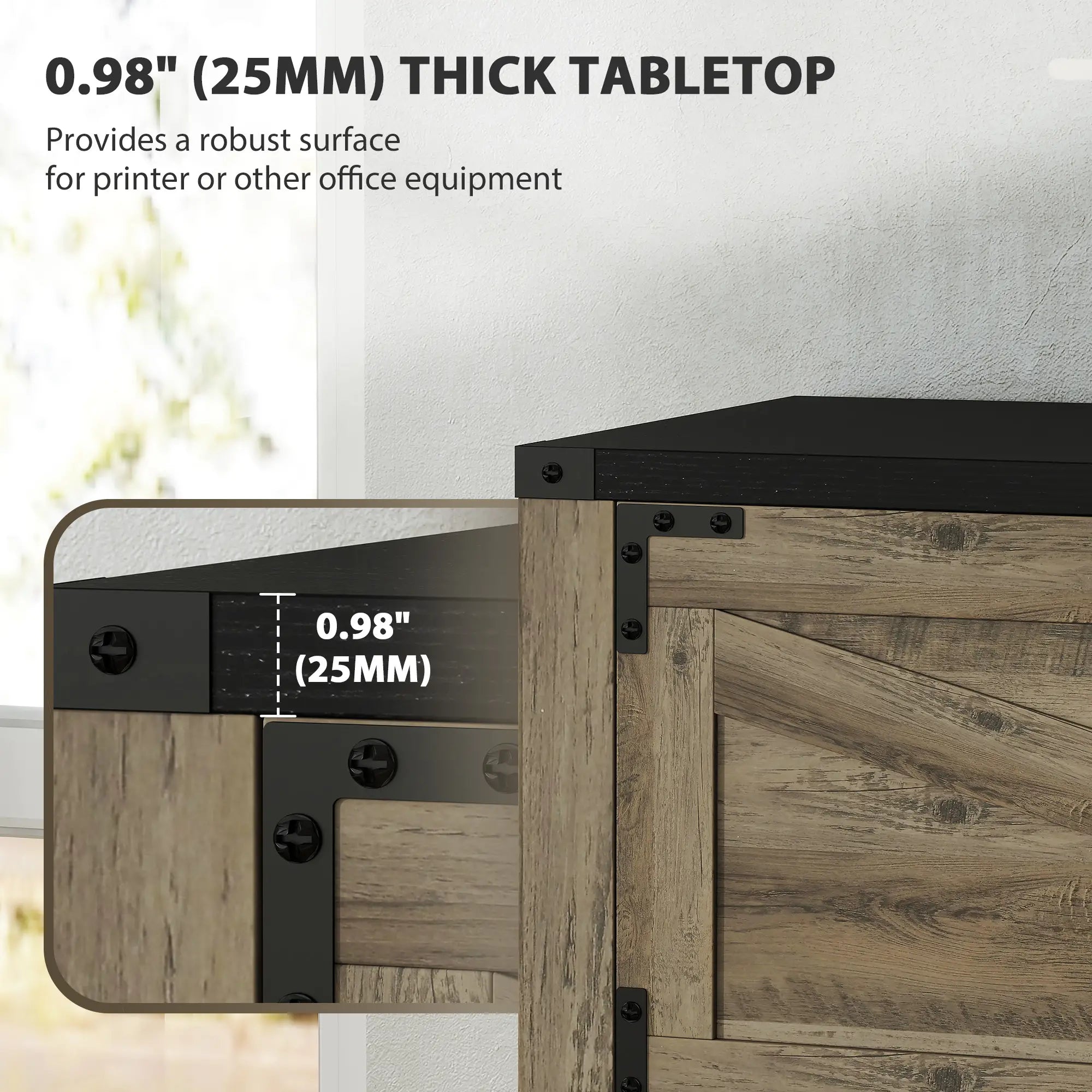 2 Drawer Filing Cabinet, Farmhouse Office Storage, Adjustable Hanging Bars, Letter, A4, Legal Size, Grey Office Cabinets & Cupboards at Gallery Canada