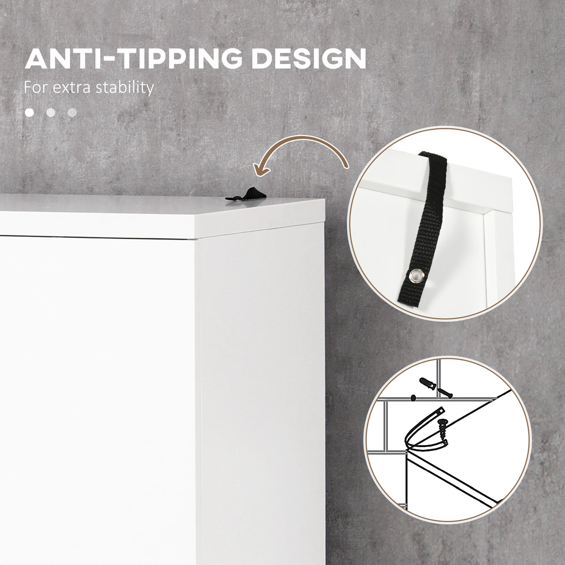 Freestanding Bathroom Cabinet, Open Shelves, 23.6"x13.2"x72", White Bathroom Cabinets at Gallery Canada