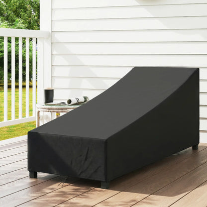 Waterproof Patio Lounge Chair Cover, 420D Outdoor, Black Patio Furniture Covers at Gallery Canada