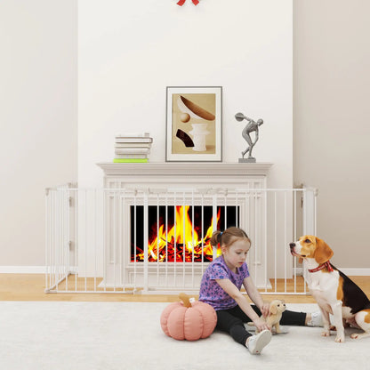 Foldable Dog Playpen, Small Medium Size, With Door, White Houses, Kennels & Pens at Gallery Canada