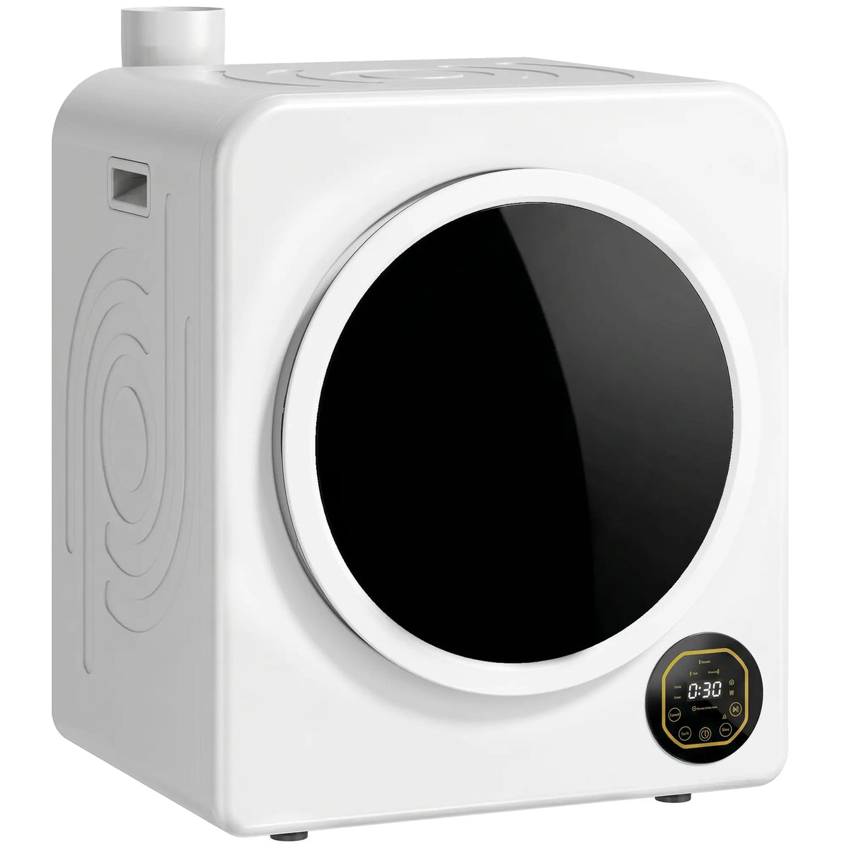 Clothes Dryer with 6 Drying Modes, Laundry Dryer with Stainless Steel Tub 18 lbs, White Dryer Machines at Gallery Canada