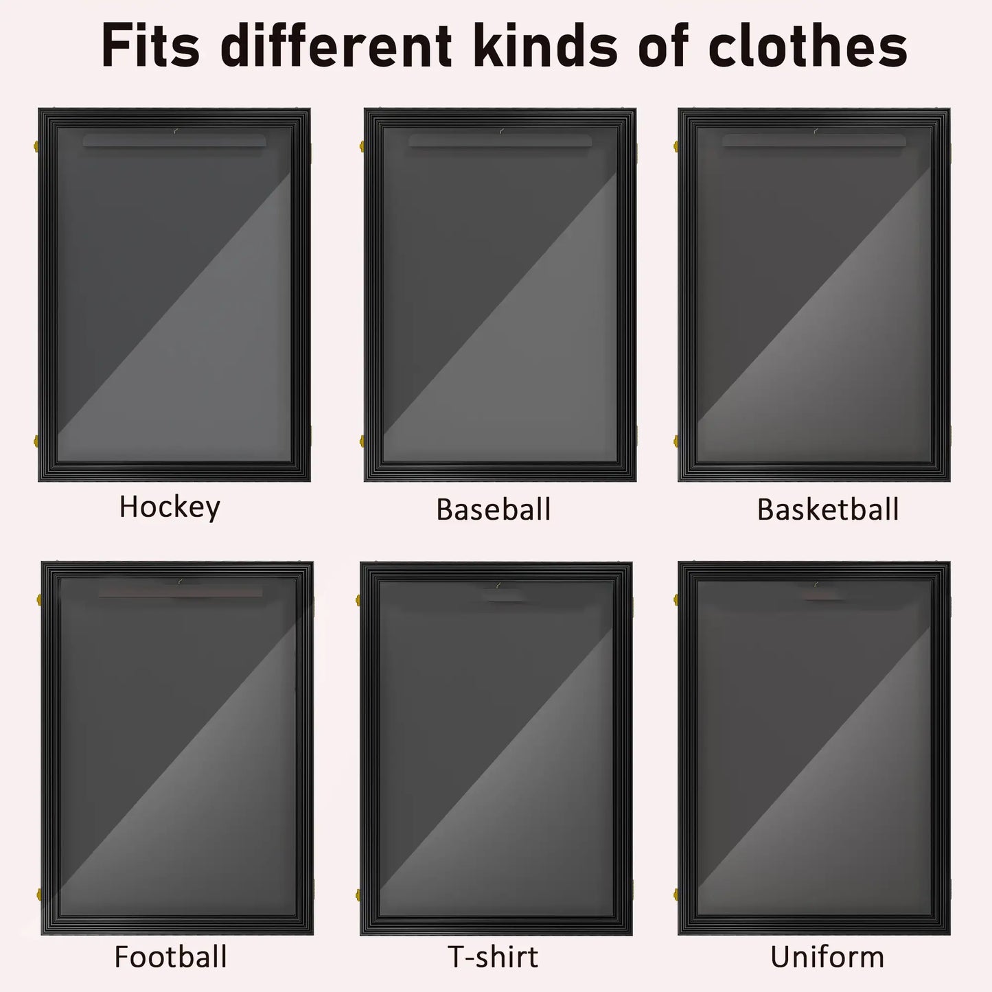 24" x 32" Hockey Jersey Frame, Basketball, Football, Baseball, Black Jersey Display Cases at Gallery Canada