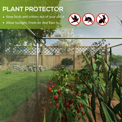Galvanized Steel Crop Cage, Plant Protection Tent, 12' x 4', Green Walk In Greenhouses at Gallery Canada
