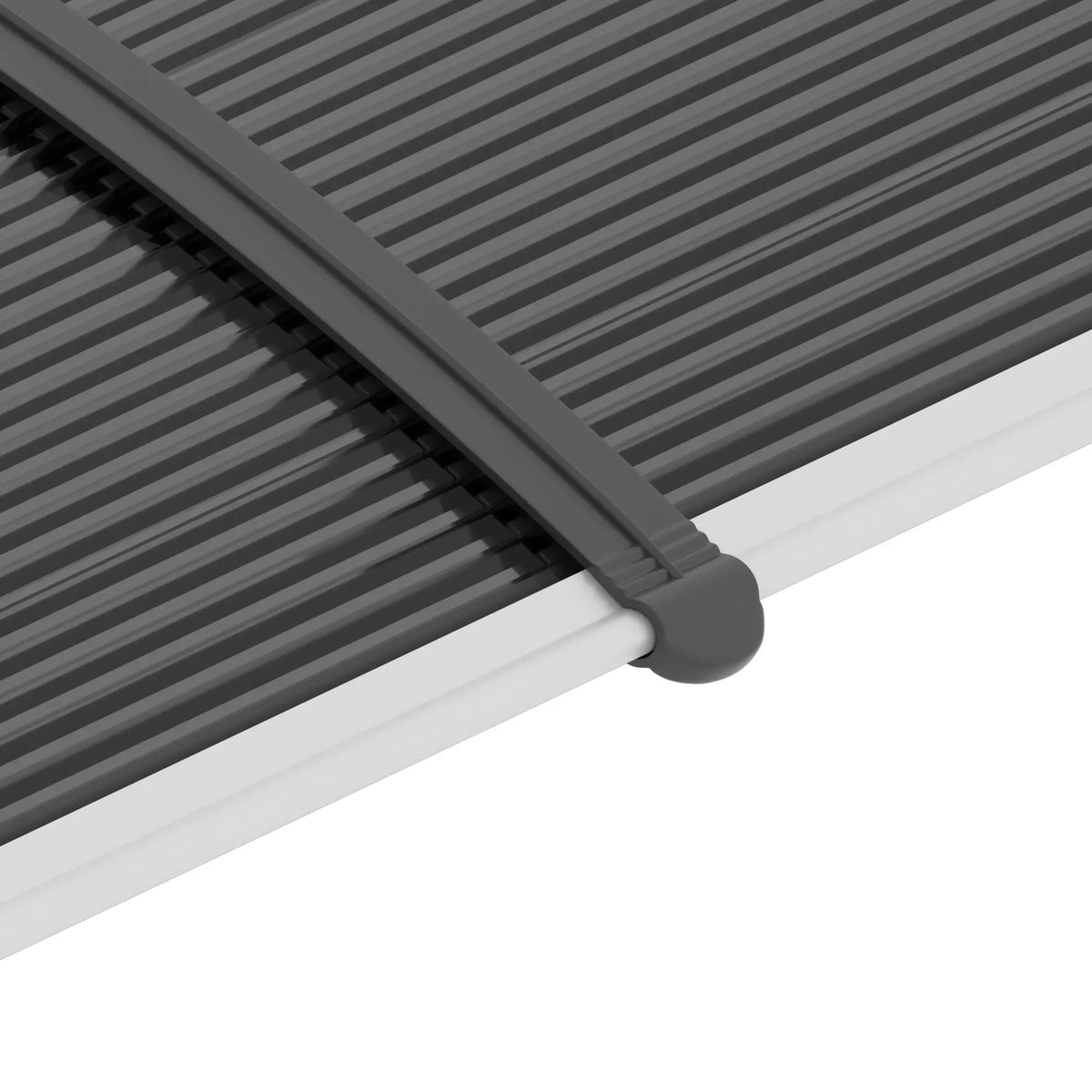 77.2 x 29.5 in Modern Polycarbonate Window Awning, Black Door Awnings at Gallery Canada