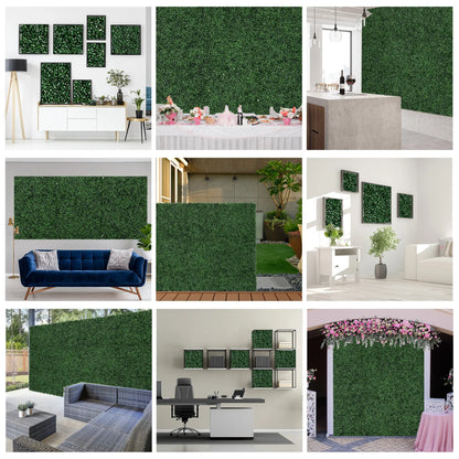 12-Piece Artificial Grass, Fake Green Wall, 19.75" x 19.75", Light Green Artificial Wall Grass at Gallery Canada