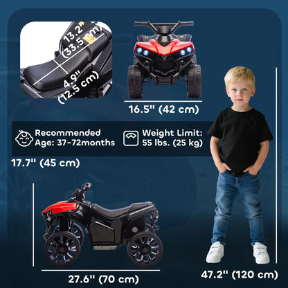6V Kids ATV, 4 Wheeler Electric Ride on Car, for Ages 3-8, Red Electric Toy Cars at Gallery Canada