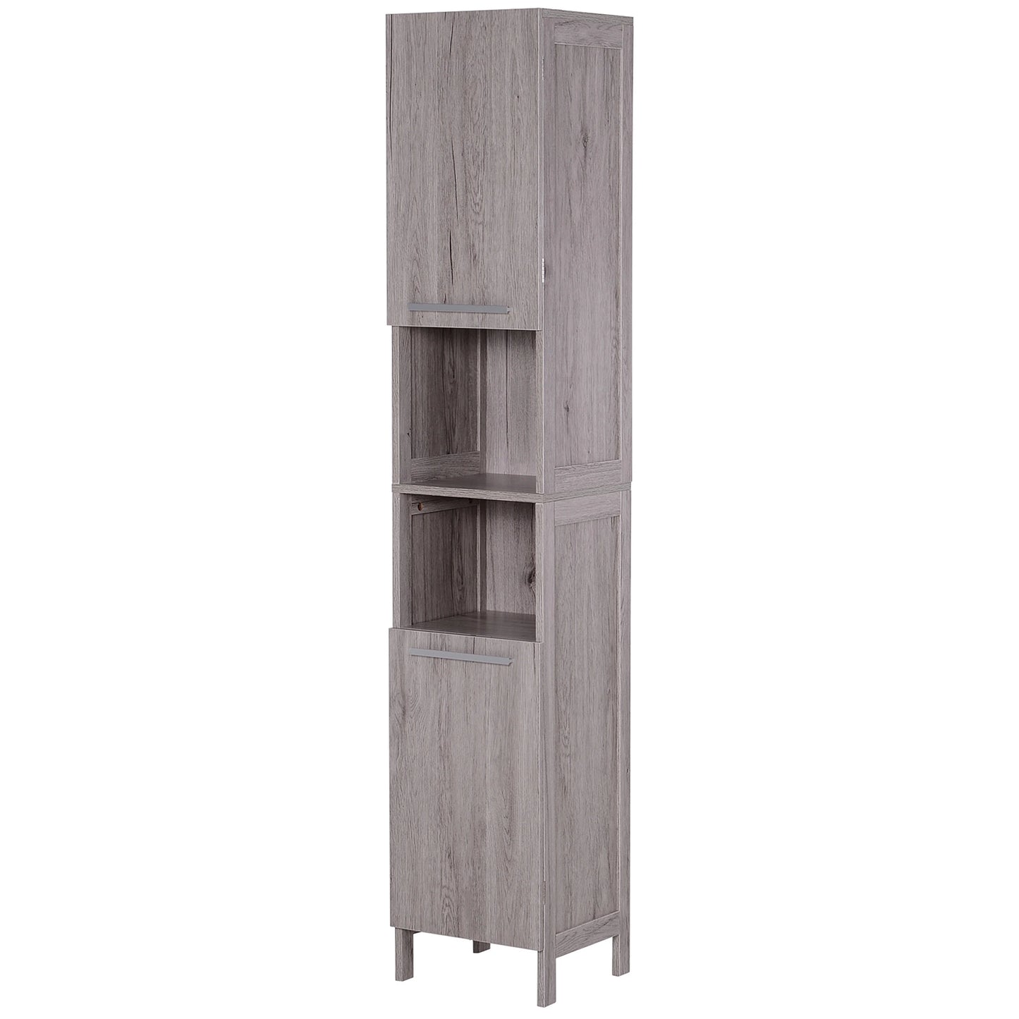 Bathroom Storage Cabinet, 68" Tall Organizer, Freestanding, Wood Grain Bathroom Cabinets Wood Grain at Gallery Canada