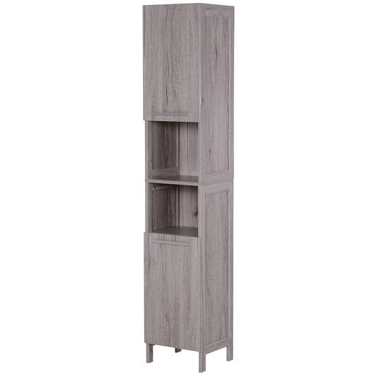Bathroom Storage Cabinet, 68" Tall Organizer, Freestanding, Wood Grain Bathroom Cabinets Wood Grain at Gallery Canada