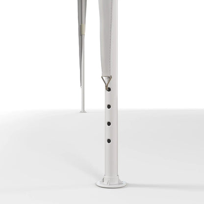 Tente de fête portable 10x10 pieds, Canopée de jardin pliante, Abri extérieur, Blanc