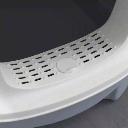 Enclosed Cat Litter Box with Lid, Scoop, Top Entry, Grey Cat Litter Box Enclosures at Gallery Canada