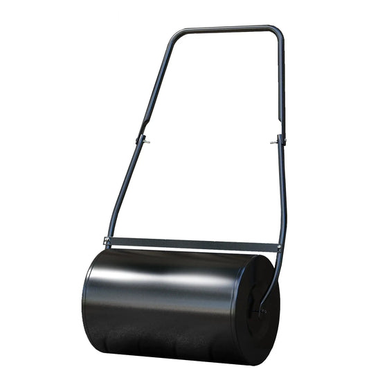 20" Heavy Duty Lawn Roller, 11 Gal Water/Sand, Black Lawn Rollers Black at Gallery Canada