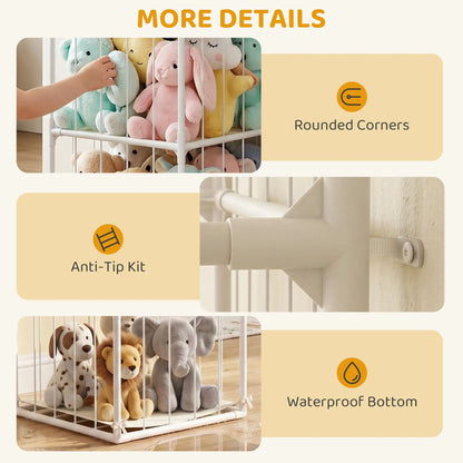Stuffed Animal Storage Organizer, Waterproof Bottom, 47x47x132cm, no color