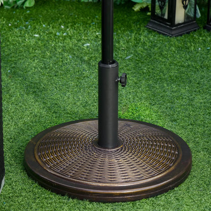 29LBS Offset Patio Umbrella Stand, Fits Φ1.4", Φ1.5", Φ1.9", Black Umbrella Bases at Gallery Canada