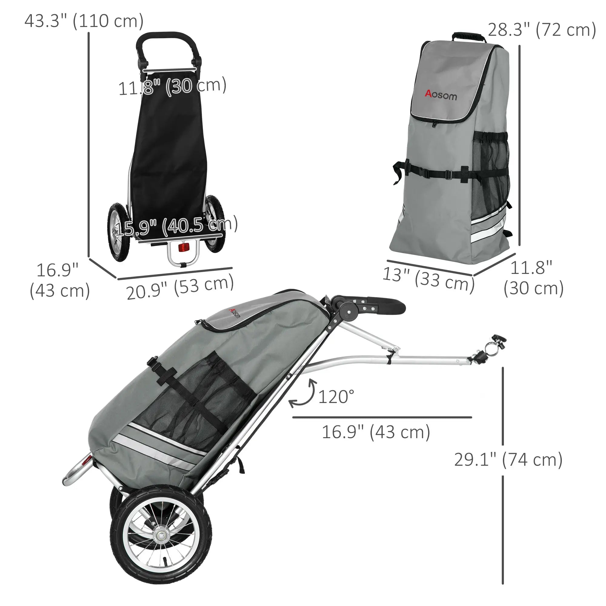 Bike Trailer, Bicycle Cargo Trailer, 12